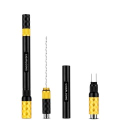 2 Delicili Puro Açıcı İğne ve Puro Tutucu Siyah/Gold - CigarLoong (1)