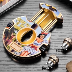 American Pinup Gold Yuvarlak Puro Kesici ve Delici - CigarLoong (1)