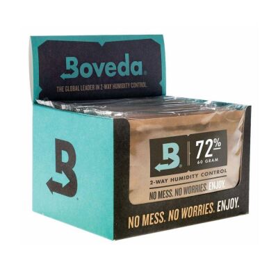 Boveda 72 60g Humidor Puro Kutusu Nemlendirici 12li Paket Saf Su ve Jel Hediyeli - 2