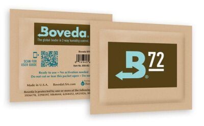 Boveda 72 60g Humidor Puro Kutusu Nemlendirici 12li Paket Saf Su ve Jel Hediyeli - 5