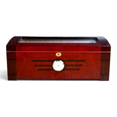 Camlı Masaüstü Puro Kutusu Humidor Kahve 200's - 3
