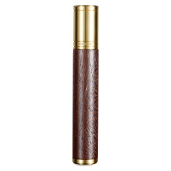 Cigarloong Ahşap Metal Puro Kılıfı Tekli Gold 60 Ring - CigarLoong