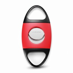 Cigarloong Siyah Kırmızı Metal Puro Kesici 60 Ring - CigarLoong