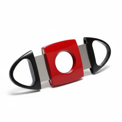Cigarloong Siyah Kırmızı Metal Puro Kesici 60 Ring - 2