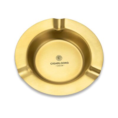 Cigarloong Yuvarlak Metal Puro Küllüğü Gold 3lü - 1