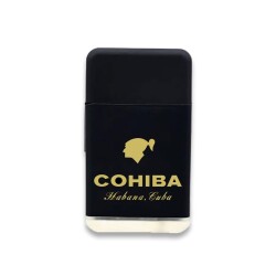 Cohiba Plastik Jet Alev Puro Çakmağı Siyah - Cohiba