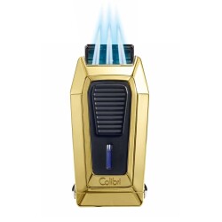 Colibri Gotham 3 Jet Alev Puro Çakmağı V-Cut Gold LI970C6 - Colibri (1)