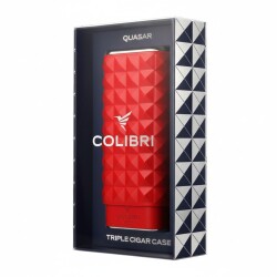 Colibri Quasar Deri Puro Kılıfı 3lü Kırmızı/Krom (60Ring) - 3