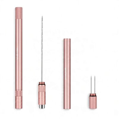 Delicili Puro Açıcı İğne ve Puro Tutucu Pembe - 2