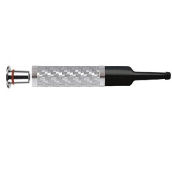 Denicotea 25007 Karbon Filtreli 6-9mm Lüks Slim Sig.Ağızlığı Karbon Silver - DENİCOTEA