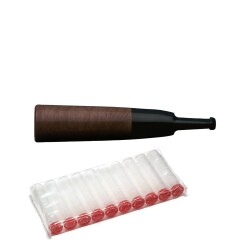 Denicotea 30300 10mm Toscanello Cigarillo Ağızlığı Ahşap - Denicotea (1)