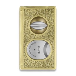 Double SV Cut Puro Kesici Delicli Antique Bronze - CigarLoong