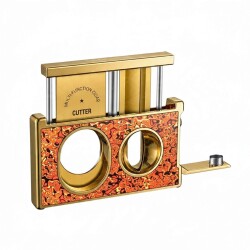 Double SV Cut Puro Kesici Delicli Çin Sanatı Desen Gold - CigarLoong (1)