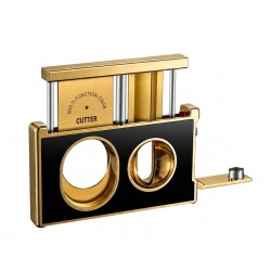 Double SV Cut Puro Kesici Delicli Siyah/Gold - CigarLoong (1)