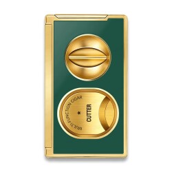 Double SV Cut Puro Kesici Delicli Yeşil/Gold - CigarLoong