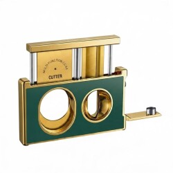 Double SV Cut Puro Kesici Delicli Yeşil/Gold - CigarLoong (1)