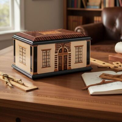 Elektronik Nemlendiricili Humidor Puro Kutusu Küba Evi Tasarımlı - 2