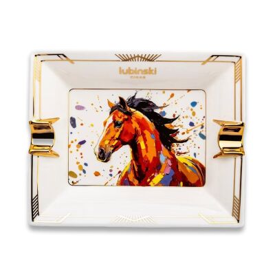 Horse 2026 Porselen Puro Küllüğü Beyaz/Gold 2li - 1