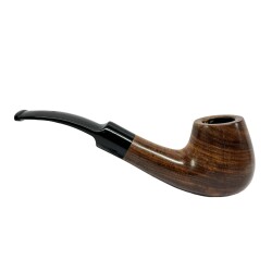 Longan 9mm Ahşap Kıvrık Pipo Seti Mat Natural - CigarLoong (1)