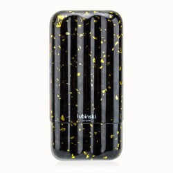 Lubinski Karbon Fiber Gold Part Puro Kılıfı Siyah 3lü (60Ring) - Lubinski