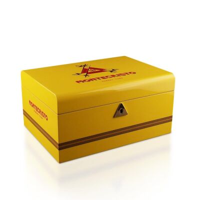 MonteCristo Humidor Puro Kutusu Sarı Lake 50's - 1
