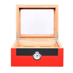 Myon Camlı Sedir Humidor Puro Kutusu Lake Kırmızı 60's - Myon Paris (1)