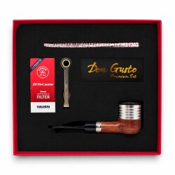PD Modeli 9mm Filtreli Ahşap Pipo Seti Ceviz - CigarLoong