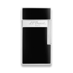 S.T. Dupont Biggy Puro Çakmak Parlak Siyah Krom 25001 - 1