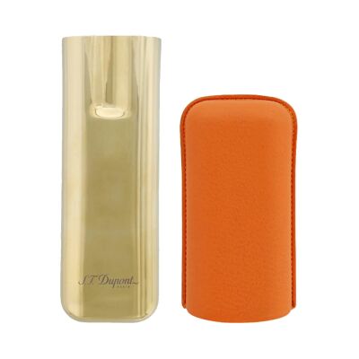 S.T. Dupont Deri Gold Metal Puro Kılıfı Orange 2li (60Ring) - 2