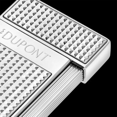 S.T. Dupont Slimmy Puro Çakmak Diamond Head Krom 28120 - 3