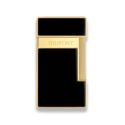 S.T. Dupont Slimmy Puro Çakmak Parlak Siyah Gold 28222 - 1