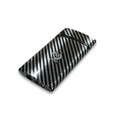 Süper Flat Slim Jet Alev Puro Çakmağı Siyah Karbon - 3