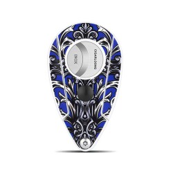 Telkari Desen Yaprak Metal Puro Kesici Mavi 60 Ring - CigarLoong